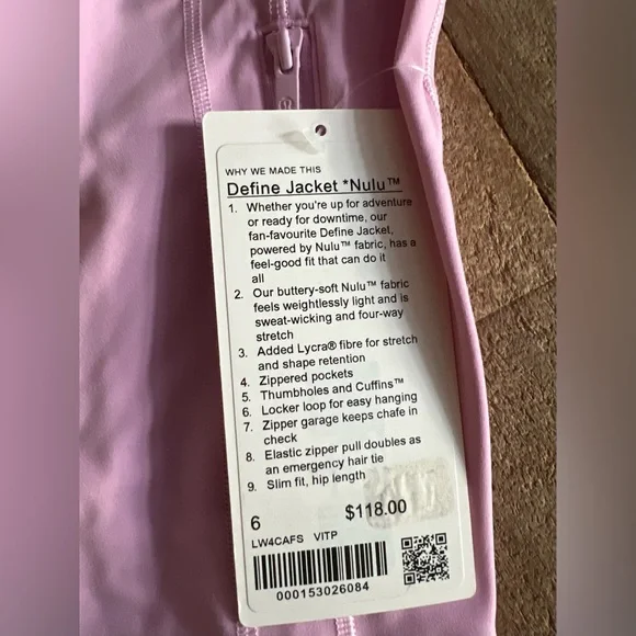 NWT Define Jacket, Vitapink - Picture 3 of 7